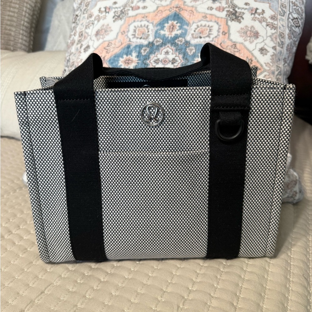 Lululemon Athletica Black and Gray Briefcase